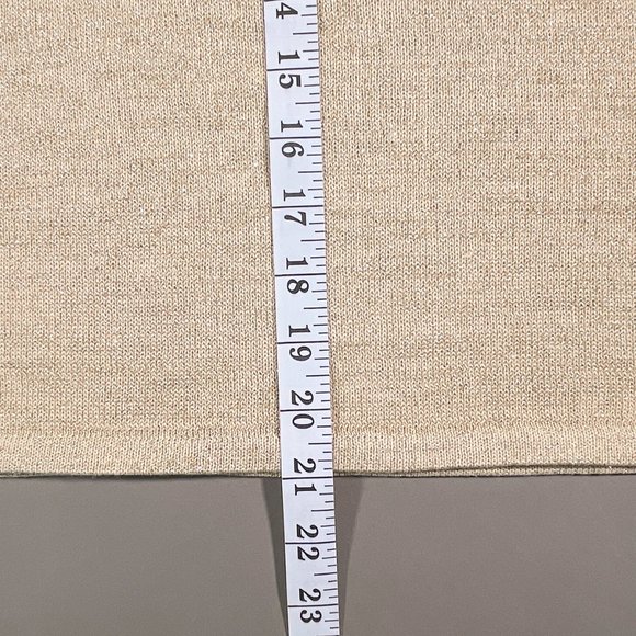 Sutton Studio Petite Gold Sparkle Sleeveless Tank Top‎ Size PS - Picture 7 of 12